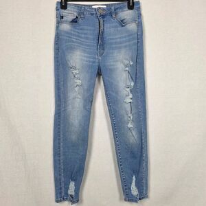 KanCan Distressed Light Wash Skinny Jeans Women 11/29